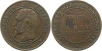 Frankreich Medaille zu 10 Centimes Napoleon III. 1852-1870. -