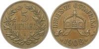 Deutsch Ostafrika 5 Heller 1908 J Sehr schön - vorzüglich