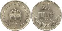 Ungarn 20 Filler Admiral Miklos Horty 1920-1944. -