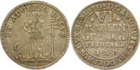 Braunschweig-Wolfenbüttel 6 Mariengroschen Feinsilber Ludwig Rudolph 1731-1735. -