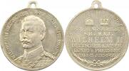 Brandenburg-Preußen versilberte Bronzemedaille Wilhelm II. 1888-1918. -