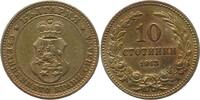 Bulgarien 10 Stotinki Ferdinand 1887-1918. -