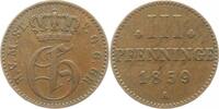 Mecklenburg-Strelitz 3 Pfennig Georg 1816-1860. -