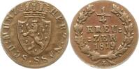 Nassau 1/4 Kreuzer Wilhelm 1816-1839. -