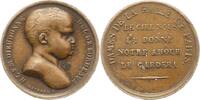 Frankreich Bronzemedaille Louis XVIII. 1814-1824. -