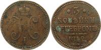 Russland 3 Kopeken Nikolaus I. 1825-1855. -