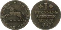 Braunschweig-Wolfenbüttel Cu Pfennig Karl 1815-1830. -