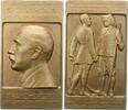 Ungarn Bronzeplakette Admiral Miklos Horty 1920-1944. -