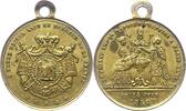 Frankreich vergoldete Bronzemedaille Napoleon III. 1852-1870. -