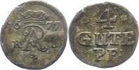 Braunschweig-Wolfenbüttel 4 Pfennig Rudolf August 1666-1685. -