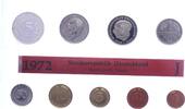 Kursmünzensatz Mark 1945-2001. -