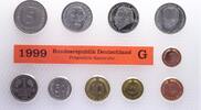 Kursmünzensatz Mark 1945-2001. -