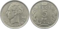 Belgien-Königreich 5 Francs Leopold III. 1934-1950. -
