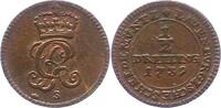 Lauenburg 1/2 Dreiling Georg II. von Braunschweig-Calenberg-Hannover 1727-1760. -