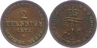 Mecklenburg-Schwerin 2 Pfennig Friedrich Franz II. 1842-1883. -