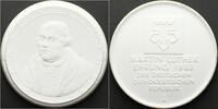 Reformation Große Weiße Porzellanmedaille 19 500. Geburtstag von Martin Luther 1983. -