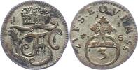 Sachsen-Weimar-Eisenach 3 Pfennig Friedrich III. von Gotha-Altenburg, als Vormund 1749-1755. -