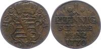 Sachsen-Coburg-Saalfeld Pfennig Ernst Friedrich 1764-1800. -