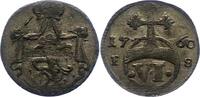 Sachsen-Weimar-Eisenach 6 Pfennig Anna Amalia 1758-1775. -