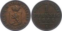 Reuss-ältere Linie Pfennig Heinrich XXII. 1859-1902. -