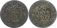 Sachsen-Albertinische Linie 1/24 Taler Friedrich Christian 1763. -