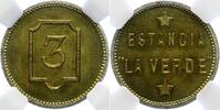 Uruguay Token Republik seit 1830. NGC MS64. Fast Stempelglanz