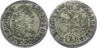 Haus Habsburg 3 Kreuzer Leopold I. 1657-1705. -
