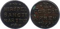 Münster-Bistum Armenpfennig Friedrich Christian von Plettenberg 1688-1706. -