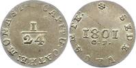 Münster-Bistum 1/24 Taler Sedisvakanz 1801. -