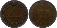 Weimarer Republik 4 Reichspfennig -