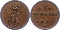 Mecklenburg-Schwerin Pfennig Friedrich Franz I. 1785-1837. -