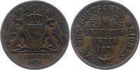 Baden-Durlach Gedenkkreuzer 1871 Friedrich I. 1852-1907. Sehr schön - vorzüglich