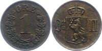 Norwegen 1 Öre 1 Unter schwedischer Regierung 1814-1905. -