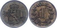 Norwegen 1 Öre 1 Unter schwedischer Regierung 1814-1905. -
