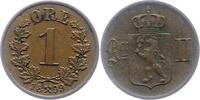 Norwegen 1 Öre 1 Unter schwedischer Regierung 1814-1905. -