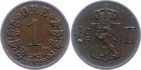 Norwegen 1 Öre 1 Unter schwedischer Regierung 1814-1905. -