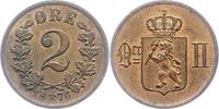 Norwegen 2 Öre 1 Unter schwedischer Regierung 1814-1905. -