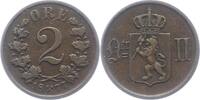 Norwegen 2 Öre 1 Unter schwedischer Regierung 1814-1905. -