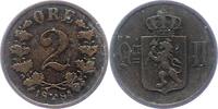 Norwegen 2 Öre 1 Unter schwedischer Regierung 1814-1905. -