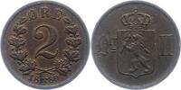 Norwegen 2 Öre 1 Unter schwedischer Regierung 1814-1905. -