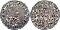 Sachsen-Albertinische Linie 1/6 Taler Johann Georg III. 1680-1691. -