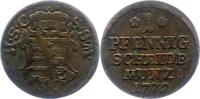 Sachsen-Coburg-Saalfeld Pfennig Ernst Friedrich 1764-1800. -