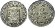 Nassau 6 Kreuzer Wilhelm 1816-1839. -