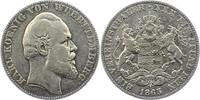 Württemberg Taler Karl 1864-1891. -
