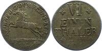Braunschweig-Wolfenbüttel 1/6 Taler Karl I. 1735-1780. -