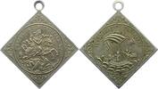 Städte in den Habsburger Erblanden Tragbare Bronze Georgsmedaille in Klippenform Kremnitz. -