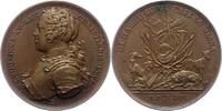 Frankreich Bronzemedaille Ludwig XV. 1715-1774. -