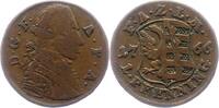 Anhalt-Zerbst Pfennig Friedrich August 1747-1793. -