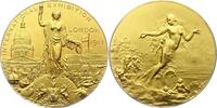 Großbritannien Vergoldete Bronzemedaille George V. 1910-1936. -