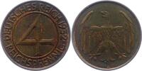 Weimarer Republik 4 Reichspfennig -